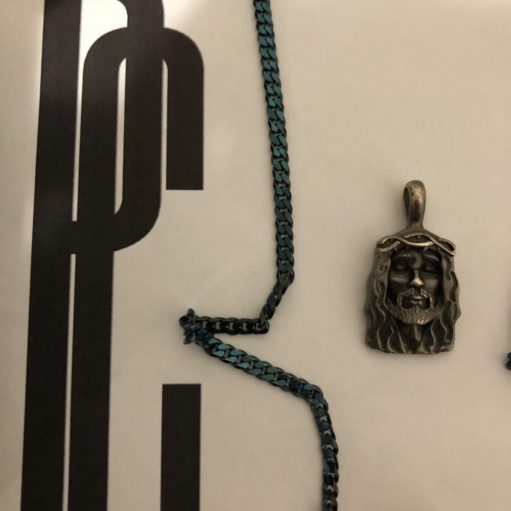 424 On Fairfax Azur Blue "Messiah" Necklace 1 of 1 - Picture 10 of 10